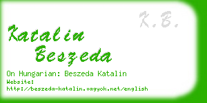 katalin beszeda business card